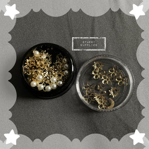 Moon / Star / Sun / Flower Embellishment Pot Style #4