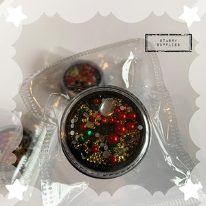 Christmas Themed Embellishment Pot