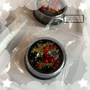 Christmas Themed Embellishment Pot