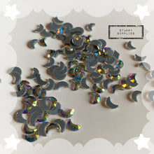 Load image into Gallery viewer, Moon Shaped Hot Fix Rhinestones (20/bag)