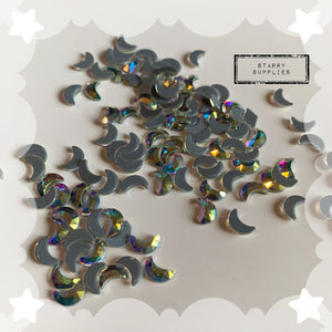 Moon Shaped Hot Fix Rhinestones (20/bag)
