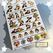 Load image into Gallery viewer, Chip and Dale 4 Size Sticker Sheet