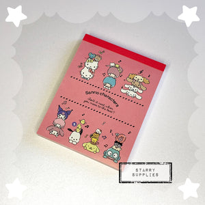 Sanrio Characters Memo Pad