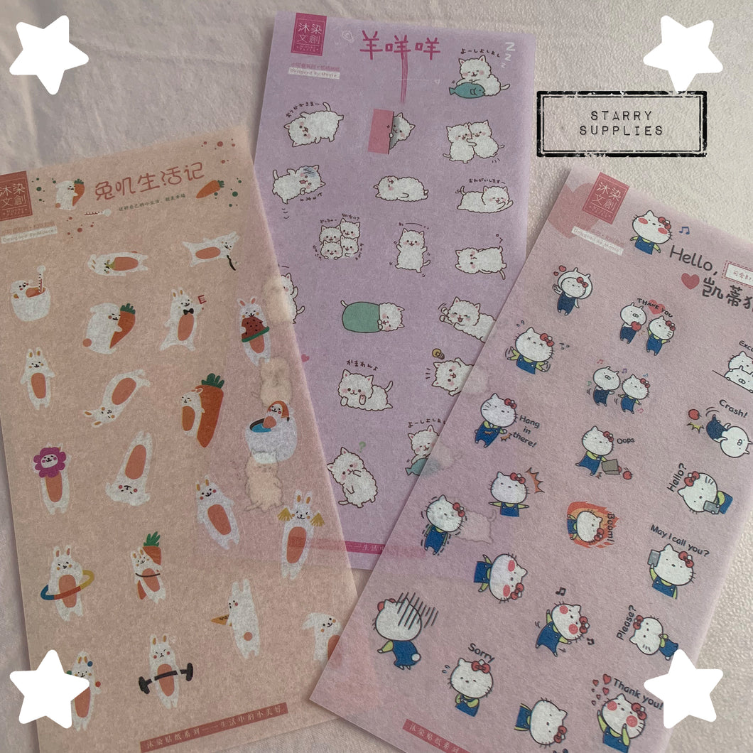 Hello Kitty Imitation Stickers + Friends