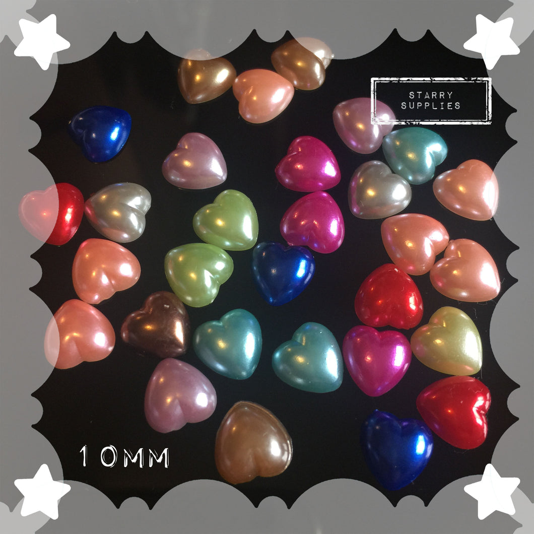 10 MM Flatback Hearts