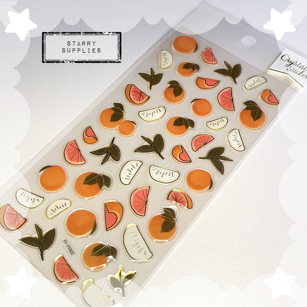 Orange Sticker Sheet