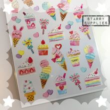 Load image into Gallery viewer, Dessert Masking Sticker Sheet