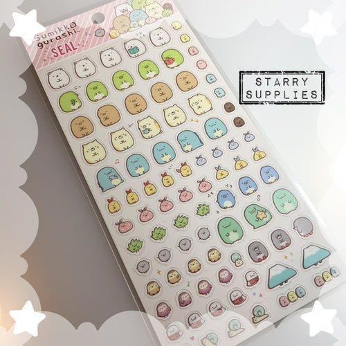 [SE3910] Sumikko Gurashi Medium Characters Sticker Sheet