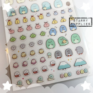 [SE3910] Sumikko Gurashi Medium Characters Sticker Sheet