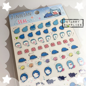 [SE3910] Jinbesan Single Character Seal Sticker Sheet