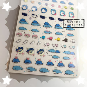[SE3910] Jinbesan Single Character Seal Sticker Sheet