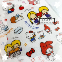Load image into Gallery viewer, Sanrio 70’s Character Masking Sticker Sheet