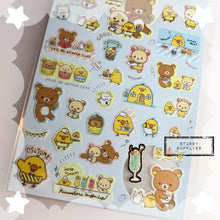 Load image into Gallery viewer, [SE3850] Kiiroitori Muffin Cafe Sticker Sheet (Blue)