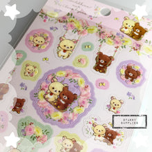 Load image into Gallery viewer, [SE3930] Glitter Korilakkuma/ Chairoikoguma Swing Sticker Sheet