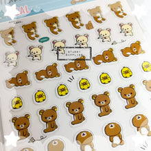 Load image into Gallery viewer, [SE3910] Rilakkuma Seal &quot;Staring Contest&quot; Sticker Sheet