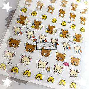 [SE3910] Rilakkuma Seal "Staring Contest" Sticker Sheet