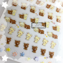 Load image into Gallery viewer, [SE3910] Korilakkuma with Chairoikoguma Seal Sticker Sheet