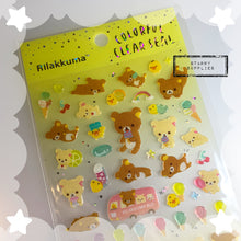 Load image into Gallery viewer, [SE3900] Colorful Clear Seal Rilakkuma/ Korilakkuma Domed Sticker Sheet
