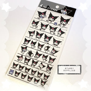 Kuromi 4 Size Sticker Sheet