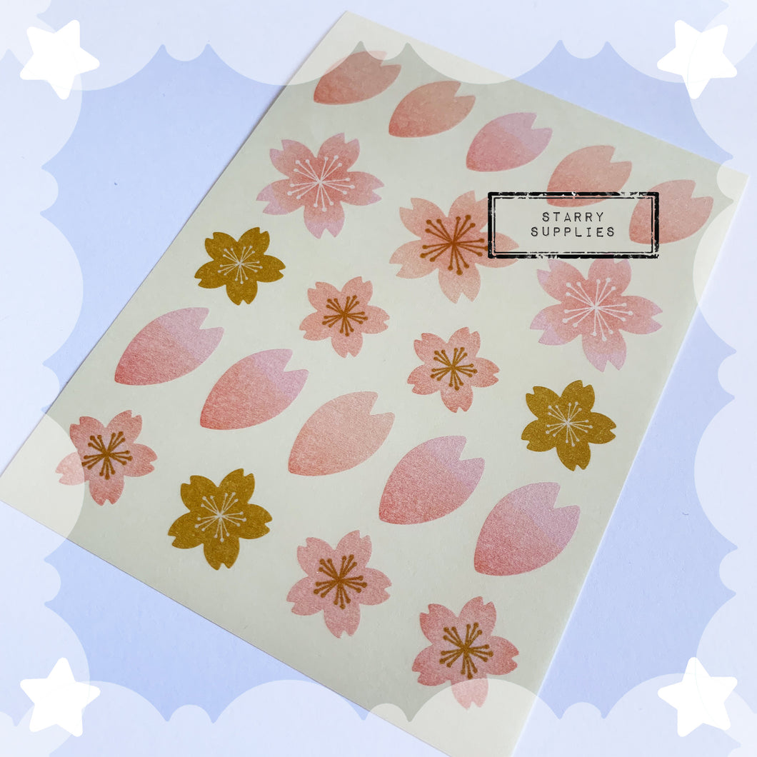 Sakura Sticker Sheets (Washi Texture)
