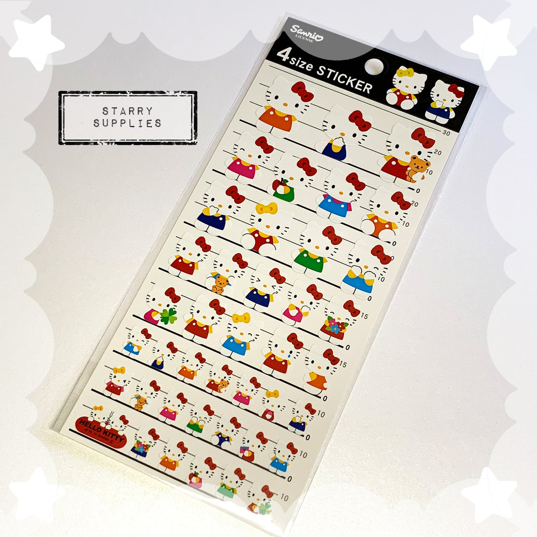 Hello Kitty 4 Size Sticker Sheet