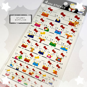 Hello Kitty 4 Size Sticker Sheet