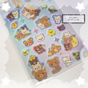 [SE5530] Rilakkuma Kiraholo Sticker Sheet