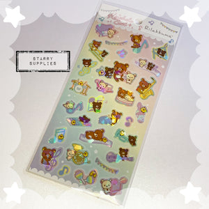 [SE5530] Rilakkuma Kiraholo Music Sticker Sheet