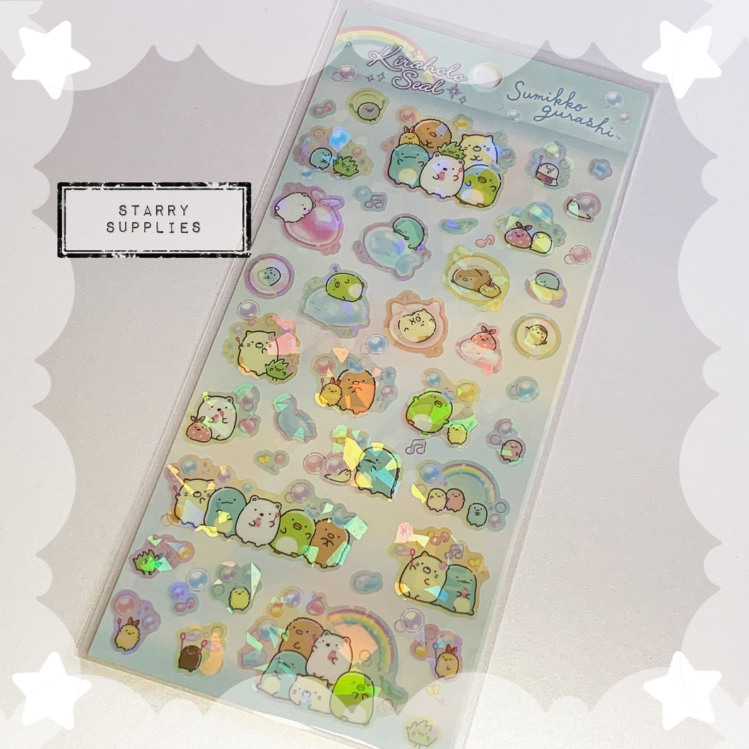 Sumikko Gurashi Kiraholo Bubble Sticker Sheet