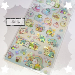 Sumikko Gurashi Kiraholo Bubble Sticker Sheet