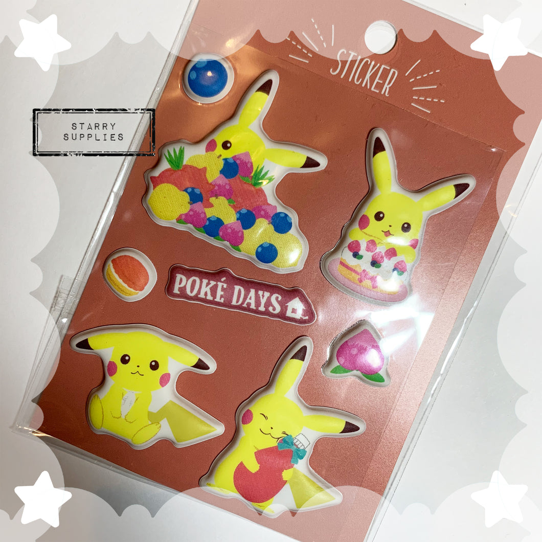 Poke Days Puffy Sticker A