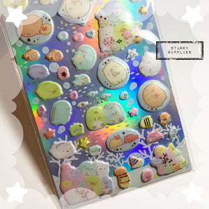 [SE3830] Sumikko Gurashi Under the Sea Puffy Sticker Sheet