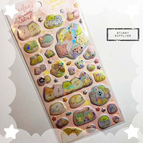 [SE4300] Sumikko Gurashi Sleepover Puffy Sticker Sheet