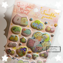 Load image into Gallery viewer, [SE4300] Sumikko Gurashi Sleepover Puffy Sticker Sheet