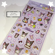 Load image into Gallery viewer, Kuromi Sticker Sheet