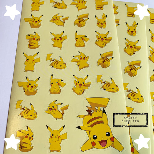 Pokémon Sticker Sheet - Style #4