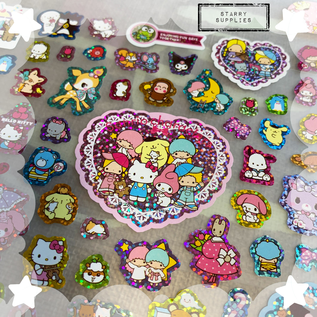 Metallic Sanrio Stickers (Big Sheet)