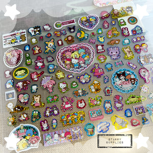 Metallic Sanrio Stickers (Big Sheet)