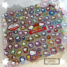 Load image into Gallery viewer, Metallic Hello Kitty Stickers (Big Sheet)