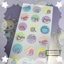 Load image into Gallery viewer, Little Twin Stars Round Stickers