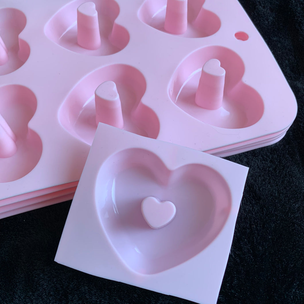 Heart In Heart Mold - Full Sheet